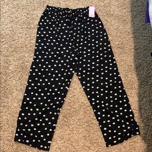 Daisy pattern flowy pants